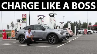 Citroen e-C4X charging test