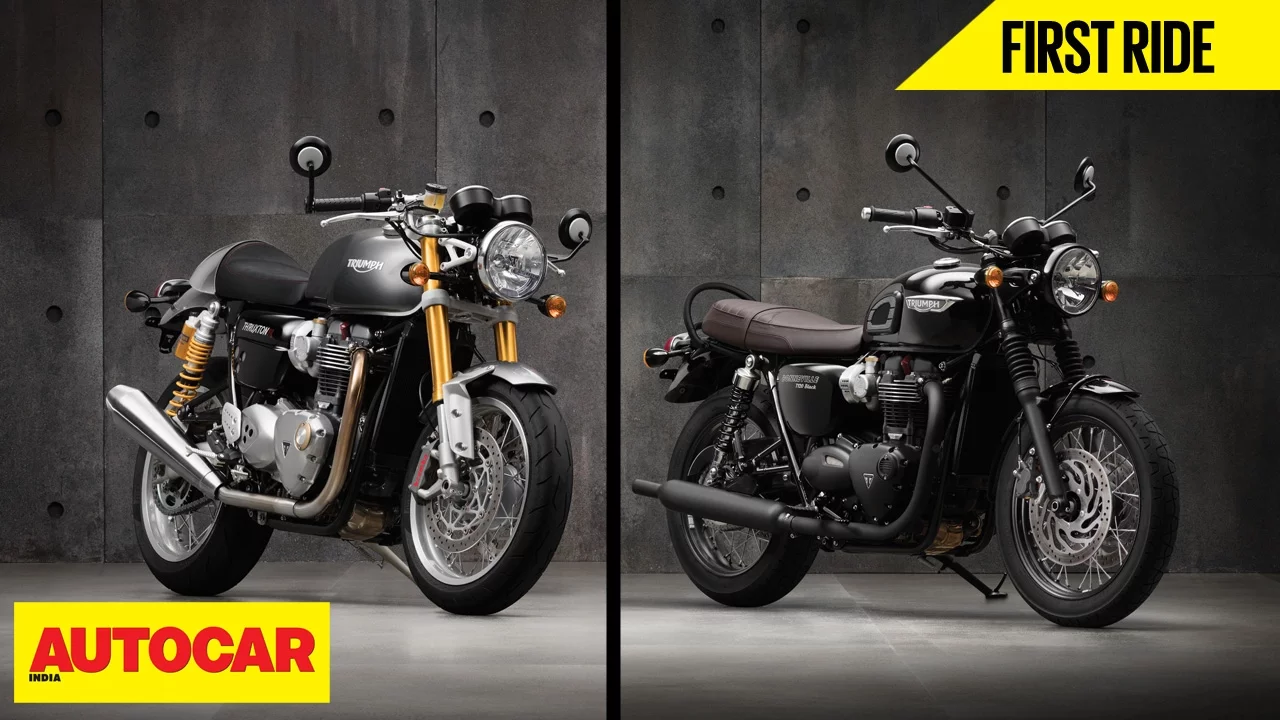 Triumph Bonneville T120 Black & Thruxton R | First Ride | Autocar India