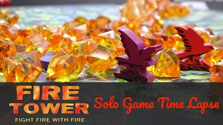 Fire Tower Board Game Solo Mode in less than 1 minute (Time Lapse)