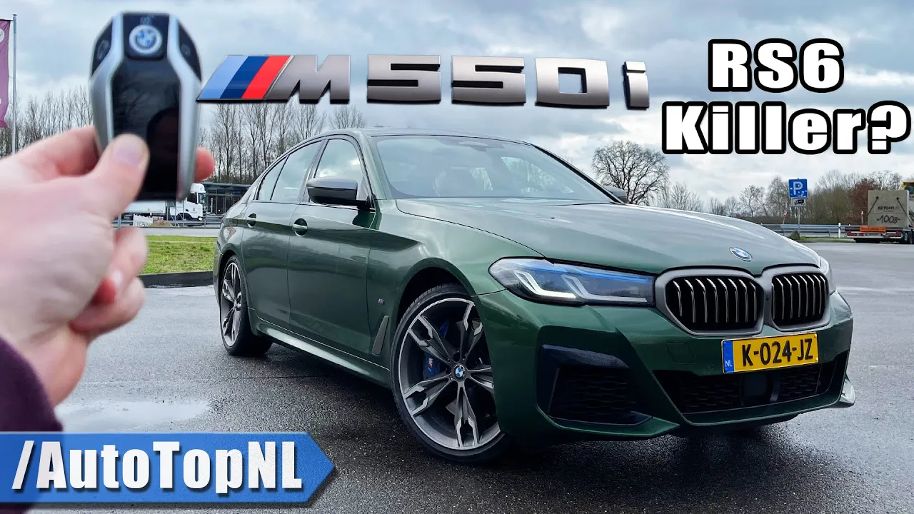 2021 BMW Individual M550i REVIEW on AUTOBAHN [NO SPEED LIMIT] by AutoTopNL