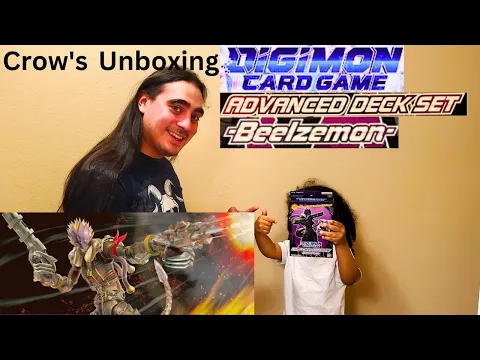 Crow's unboxing Digimon card game Advanced deck set Beelzemon ST14