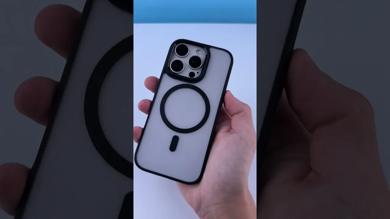 TPU+PC чехол Blueo Skin Friendly Frosted with MagSafe для Apple iPhone 15 (6.1"), Серый