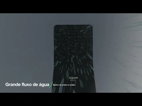 Chuveiro Elétrico Eletrônico 127V (110V) 5500w Branco Redondo Moment Zagonel