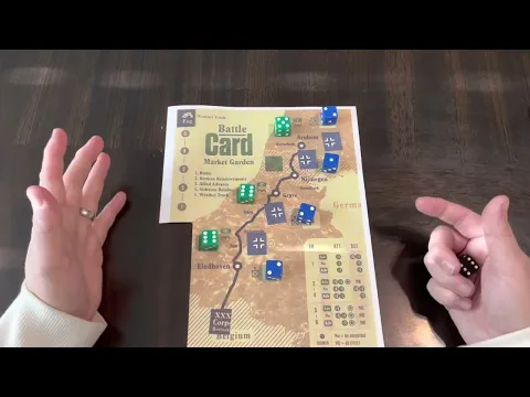 Battle Card: Market Garden - Print & Play  Exploration and Gameplay