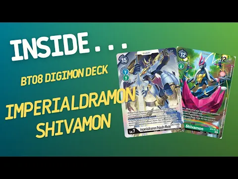 Inside…Imperialdramon Shivamon DECK - BT08 DIGIMON CARD GAME (4K60fps)