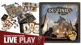 DESTINIES: SEA OF SAND [PART 1] - LUCKY DUCK GAMES | BOARD GAME LIVE PLAY | 🐵🔥