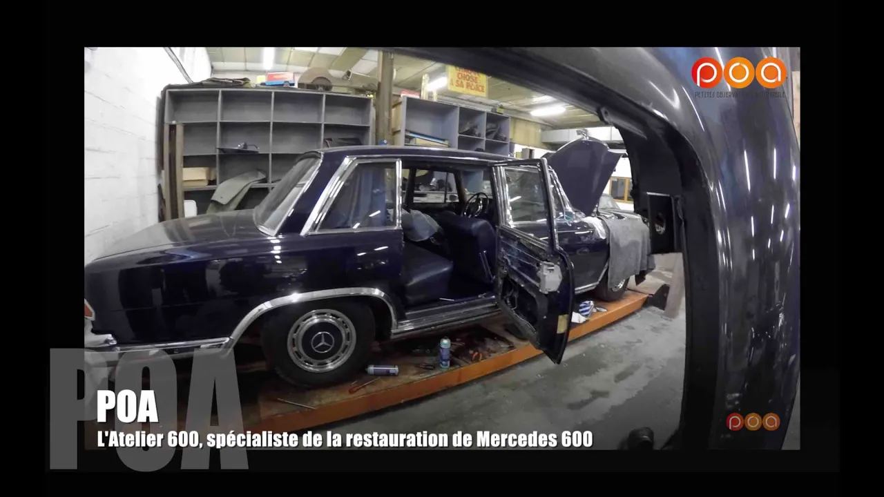 Mercedes 600 : visite de L'Atelier 600