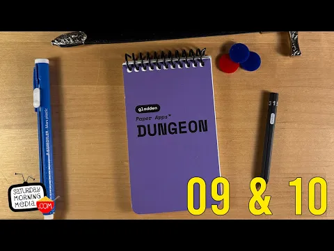 Floors 9 & 10 Live Play | Paper Apps DUNGEON | gladden design | RPG | Pencil & Dice Dungeon Crawler