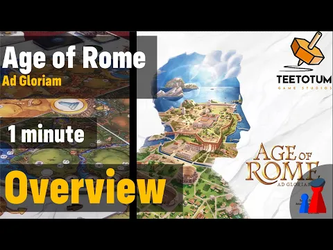 Age of Rome -1 minute Overview - Peaky Boardgamer