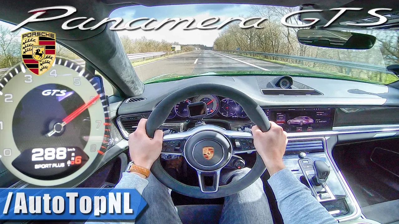 2019 Porsche Panamera GTS 4.0 V8 BiTurbo 288km/h AUTOBAHN POV by AutoTopNL