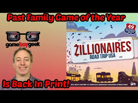 Zillionaires: USA Road Trip Review - My Family Game of the Year from 2014 is Back in Print!