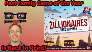 Zillionaires: USA Road Trip Review - My Family Game of the Year from 2014 is Back in Print!