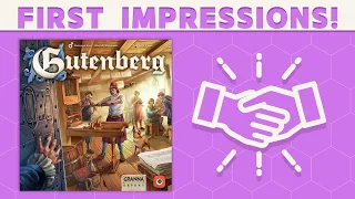 Gutenberg - First Impressions: Gutes Spiel?