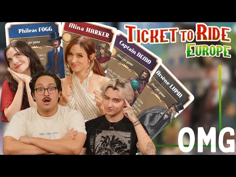 We played the new LEGENDARY CARDS in Ticket to Ride: Europe! - One More Game