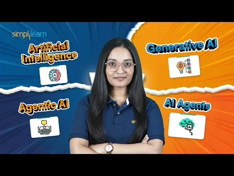 AI vs Generative Ai vs Agentic AI vs AI Agents: Key Differences Explained In Detail | Simplilearn