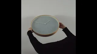 Newgate Clocks Mr Clarke Marker Dial Wall Clock Ø40cm, Pale Plywood & Blue product video.