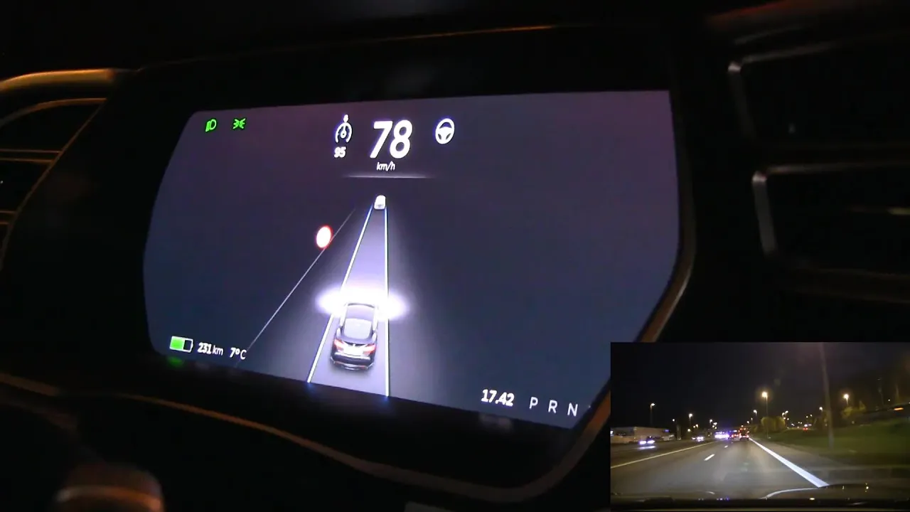 Tesla Model S Autopilot 7.0 demo and explanation
