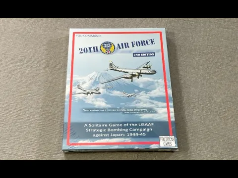 TDG: 20th Air Force, 2nd Ed. unboxing with Ray