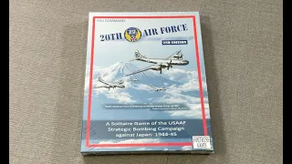 TDG: 20th Air Force, 2nd Ed. unboxing with Ray