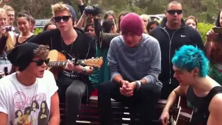 5 seconds of summer - out of my limit acoustic Perth 29.9.13