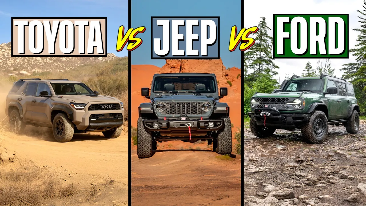 New 4Runner vs Wrangler vs Bronco vs Defender - We Rank Them On AND Off-Road!