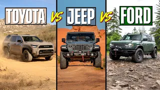 New 4Runner vs Wrangler vs Bronco vs Defender - We Rank Them On AND Off-Road!