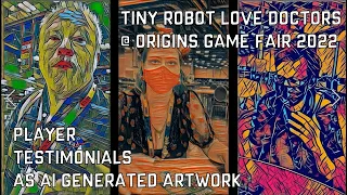Player Reviews but it's AI Generated Artwork (Tiny Robot Love Doctors at ORIGINS 2022)