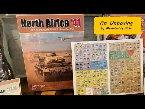 Unboxing North Africa ‘41 by Mark Simonitch from GMT Games