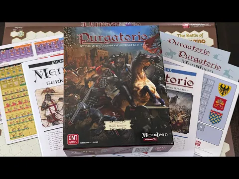Purgatorio: Battles Guelphs and Ghibellines 1176-1325 (GMT) - Unbox & Intro to Men of Iron Series
