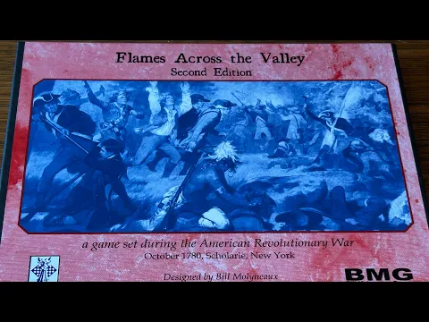 “Flames Across the Valley” unboxing my new game printed by Blue Panther