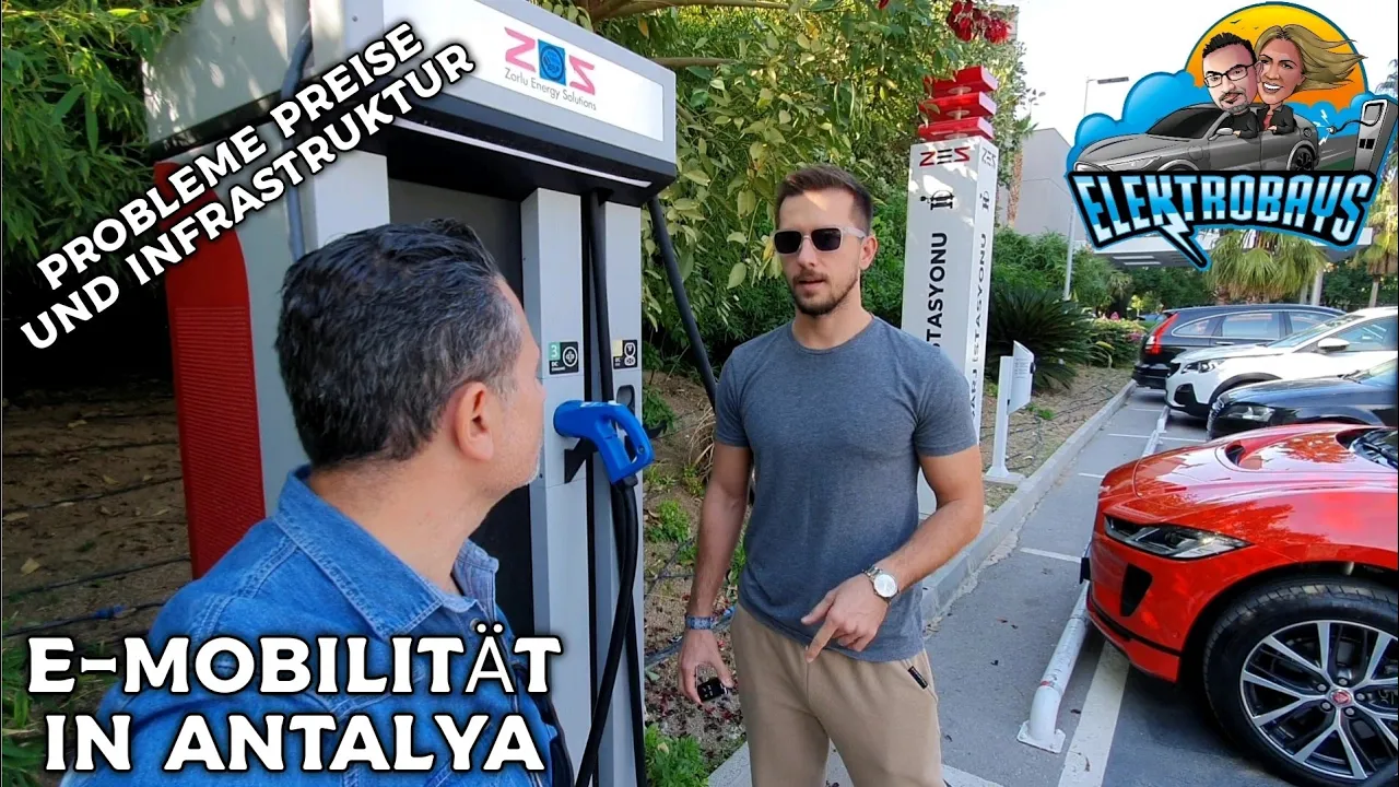 Elektromobilität in Antalya. Nur 2 DC Säulen. Jaguar I Pace geht leer aus.