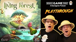 Living Forest playthrough by Which Game First: A Board Game Podcast