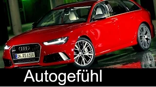 2016 new Audi RS6 Avant Performance Sound Exterior Interior Preview - Autogefühl