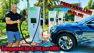 BOMBE PLATZT: Elektroauto EUROPAWEIT für 39 Cent DC LADEN!!