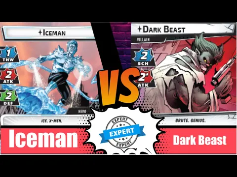 Marvel Champions | Iceman | Vs Dark Beast | X-Men | Age of Apocalypse | Aggression | X-Force |