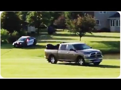 Watch a Dodge Ram Lead Police Chase through Golf Course - autoevolution