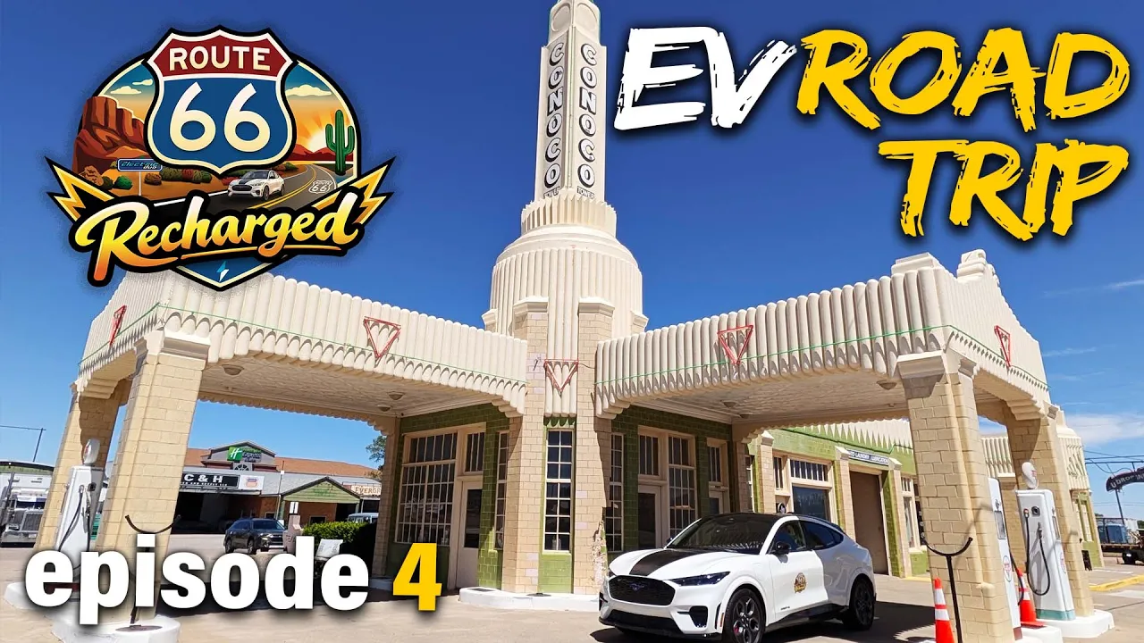 Route 66 Recharged Day 4: Oklahoma, Texas, & New Mexico - EV road trip on the Mother Road!