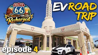 Route 66 Recharged Day 4: Oklahoma, Texas, & New Mexico - EV road trip on the Mother Road!