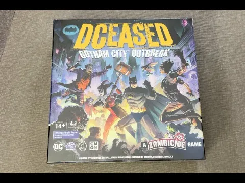 The Discriminating Gamer: DCeased: Gotham City Outbreak unboxing with Ray