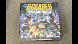 The Discriminating Gamer: DCeased: Gotham City Outbreak unboxing with Ray