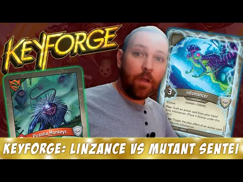 Keyforge Tutorial Playthrough: Linzance vs. Mutant Sentei