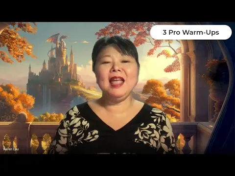 New Choice Game: 3 Pro Warm Ups with Karen Lyu aka “Karey Poppins” ️