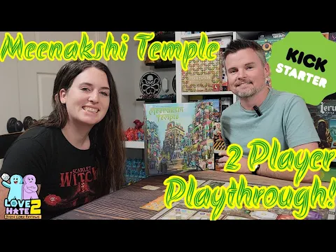 Playthrough of Meenakshi Temple - Coming to #Kickstarter | Love 2 Hate #boardgames Reviews