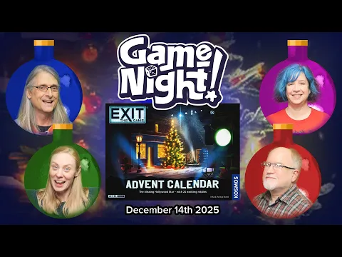 GameNight! 24 Days of Christmas Day 14 - Exit: The Game Advent Calendar - The Missing Hollywood Star