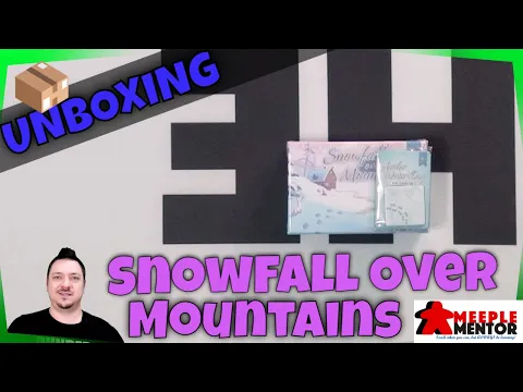 Meeple Mentor Unboxes Snowfall Over Mountains