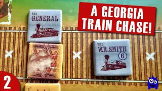 Engine Thieves Playthrough Part 2 | US Civil War Board Wargame | Train Game | Compass Games