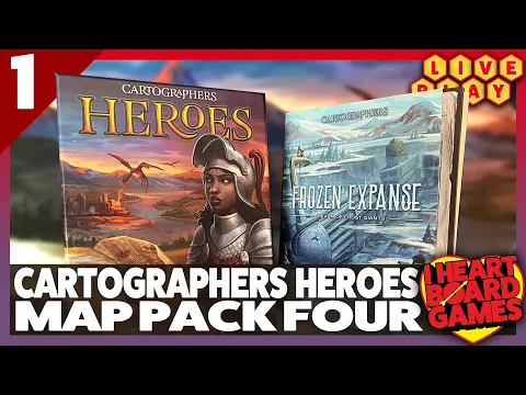 Cartographers Heroes Live Play Through Map Pack 4: Frozen Expanse