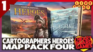 Cartographers Heroes Live Play Through Map Pack 4: Frozen Expanse