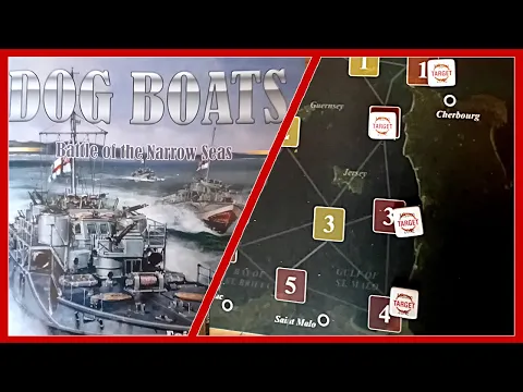 Gameplay examples in Dog Boats - WW2 Solitaire Wargame