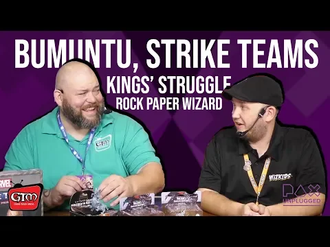 Bumuntu, Hero Clix Strike Teams, Kings' Struggle Rock Paper Wizard by Wizkids at PAX Unplugged 2018
